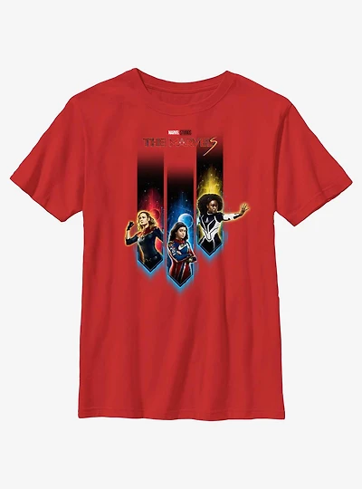 Marvel The Marvels Interplanetary Heroes Youth T-Shirt