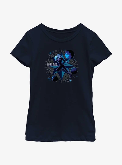 Marvel The Marvels Captain Interplanetary Youth Girls T-Shirt