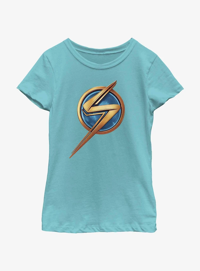 Marvel The Marvels Ms. Logo Youth Girls T-Shirt