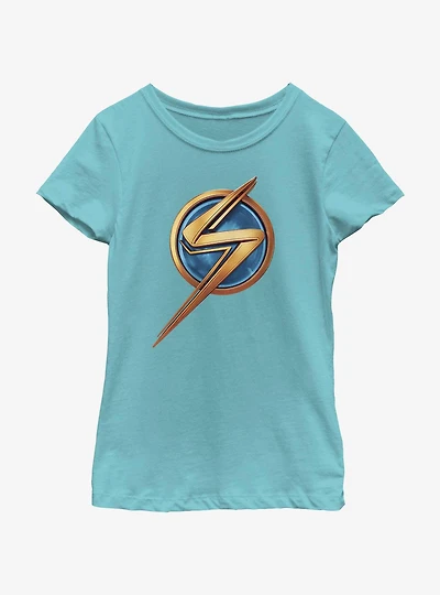 Marvel The Marvels Ms. Logo Youth Girls T-Shirt