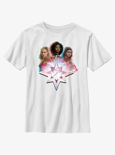 Marvel The Marvels Glitched Hero Youth T-Shirt