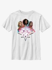 Marvel The Marvels Glitched Hero Youth T-Shirt