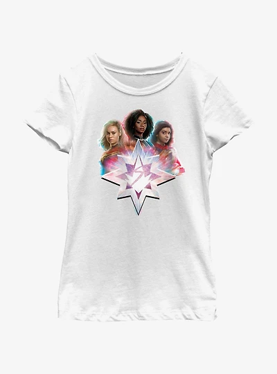 Marvel The Marvels Glitched Hero Youth Girls T-Shirt