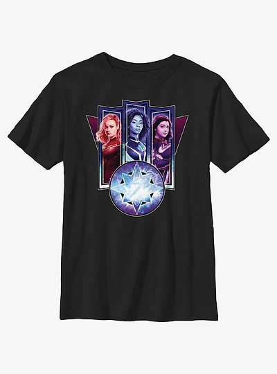 Marvel The Marvels Trio Logo Youth T-Shirt
