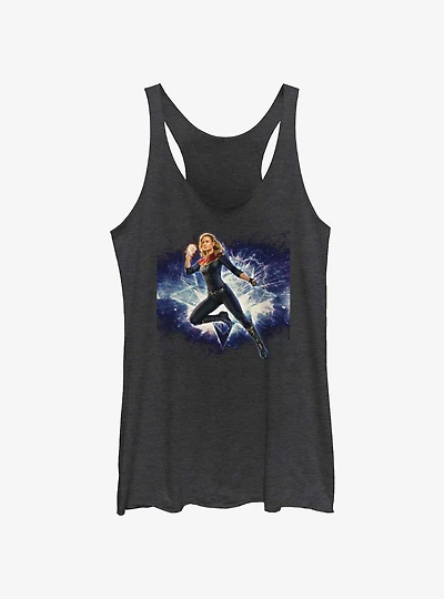 Marvel The Marvels Galactic Hero Captain Womens Tank Top
