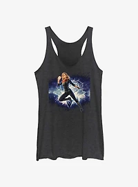 Marvel The Marvels Galactic Hero Captain Womens Tank Top
