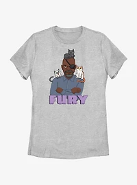 Marvel The Marvels Flerken Fury Womens T-Shirt