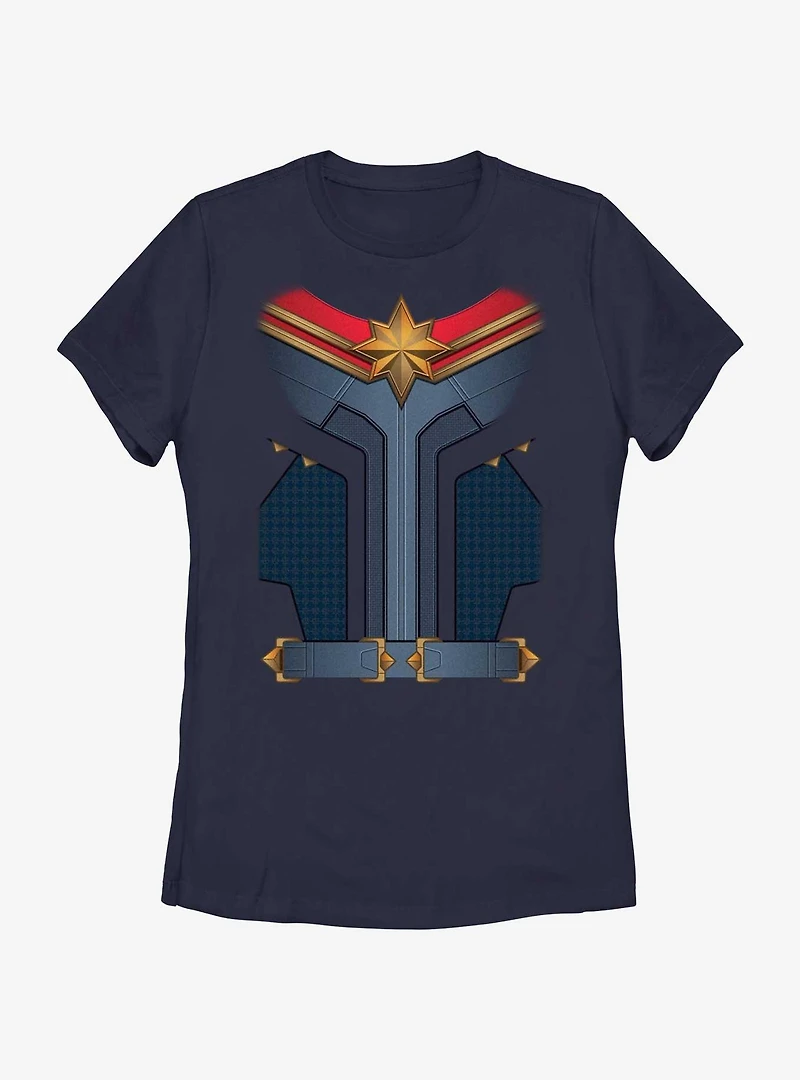 Marvel The Marvels Captain Costume Womens T-Shirt