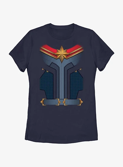 Marvel The Marvels Captain Costume Womens T-Shirt