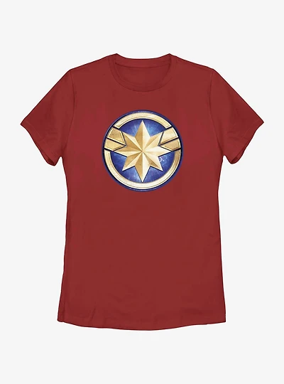 Marvel The Marvels Captain Logo Womens T-Shirt