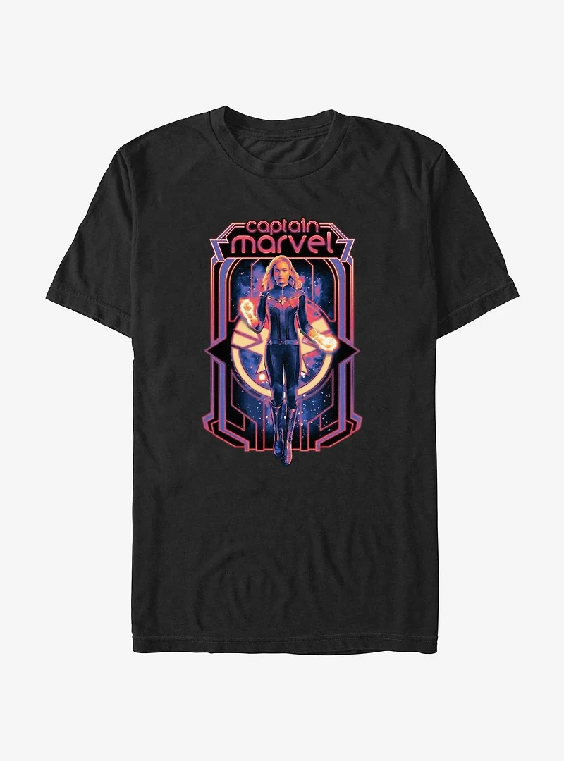 Marvel The Marvels Captain Poster T-Shirt