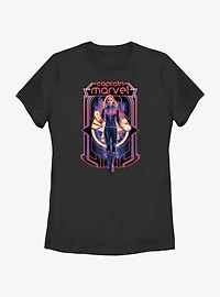 Marvel The Marvels Captain Poster Womens T-Shirt