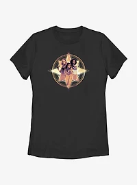 Marvel The Marvels Hero Lockup Womens T-Shirt