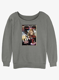 Marvel The Marvels Comic Book Cover Womens Slouchy Sweatshirt BoxLunch Web Exclusive