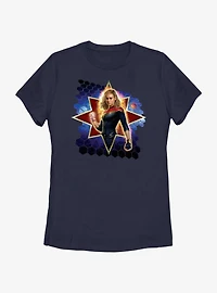 Marvel The Marvels Captain Hero Bust Womens T-Shirt