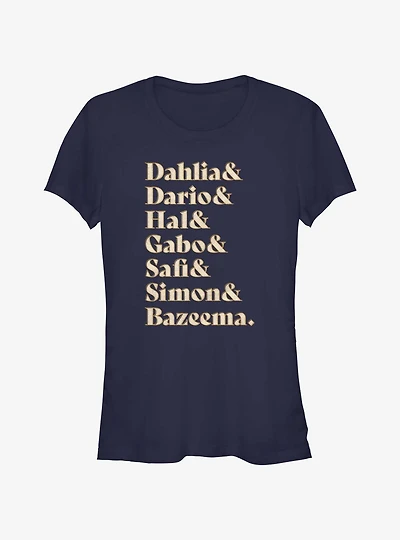 Disney Wish Dahlia & Dario & Hal & Gabo & Safi & Simon & Bazeema Girls T-Shirt