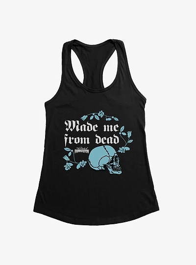 Bride Of Frankenstein Made Me From Dead Skull Womens Tank Top