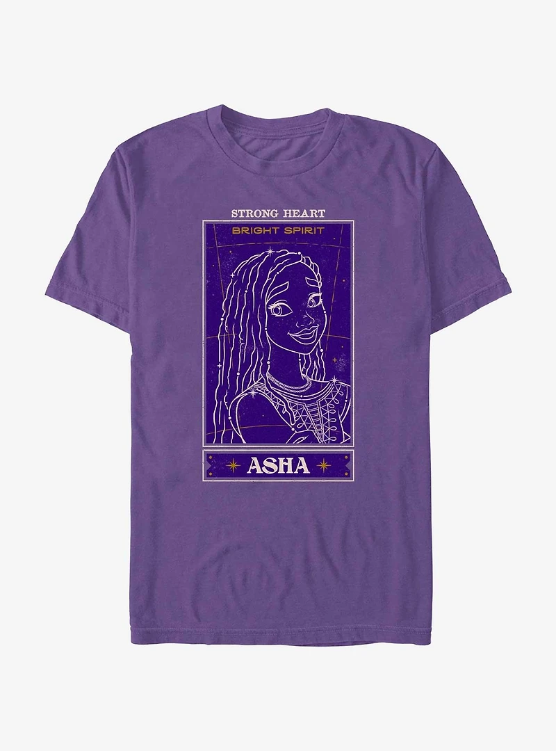 Disney Wish Strong Heart Asha Card T-Shirt