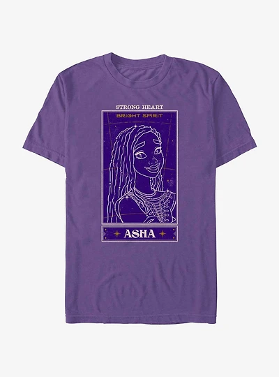 Disney Wish Strong Heart Asha Card T-Shirt