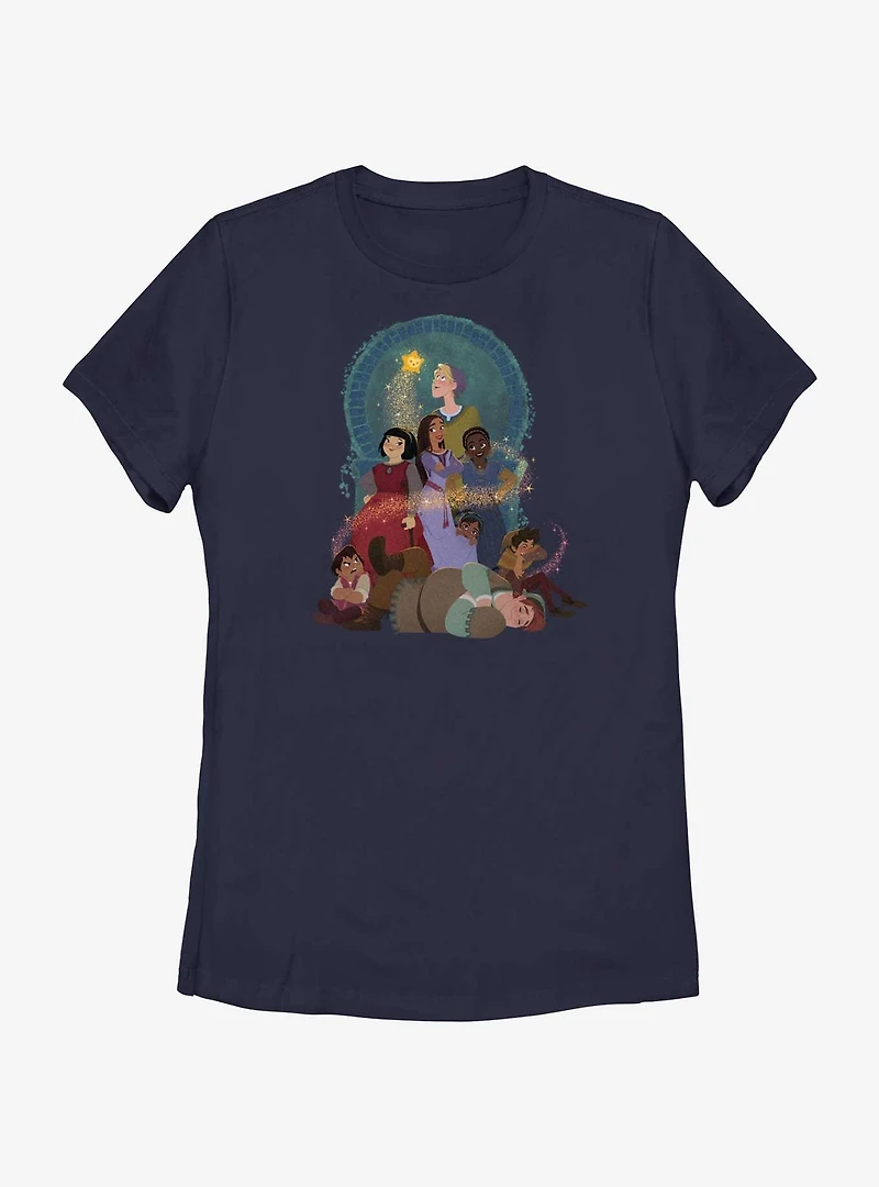 Disney Wish Group Shot Womens T-Shirt