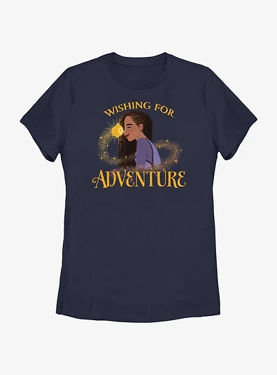 Disney Wish Asha and Star Wishing For Adventure Womens T-Shirt
