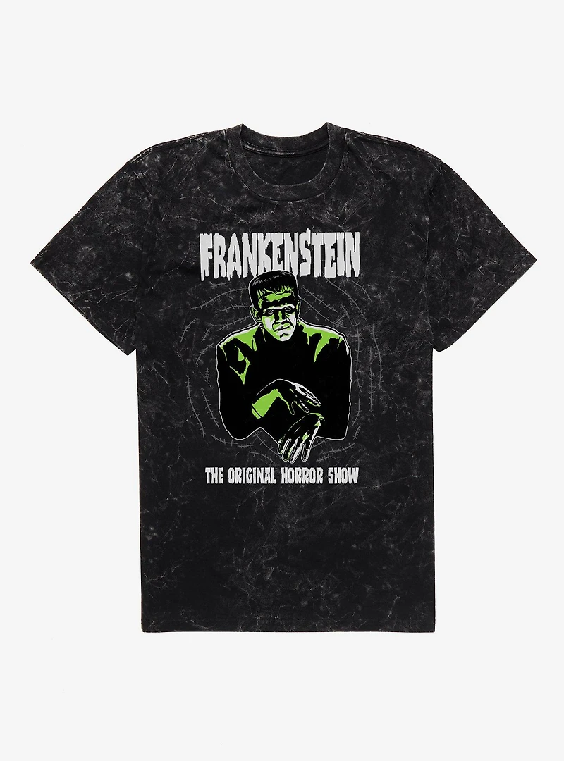 Universal Monsters Frankenstein The Original Horror Show Mineral Wash T-Shirt