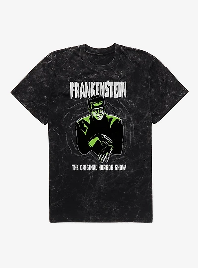 Universal Monsters Frankenstein The Original Horror Show Mineral Wash T-Shirt