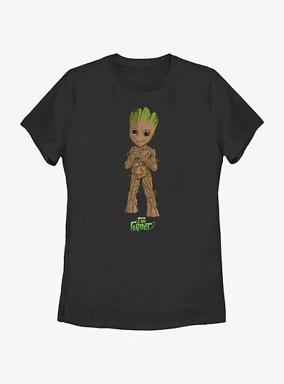 Marvel I Am Groot Little Cutie Womens T-Shirt
