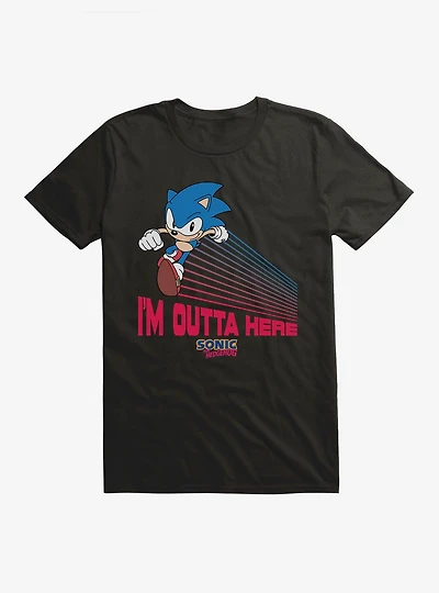 Sonic The Hedgehog Sonic I'm Outta Here T-Shirt