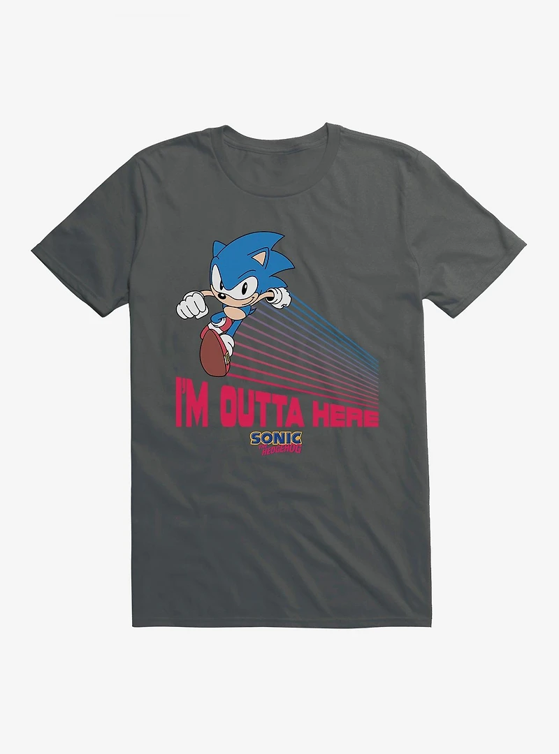 Sonic The Hedgehog Sonic I'm Outta Here T-Shirt