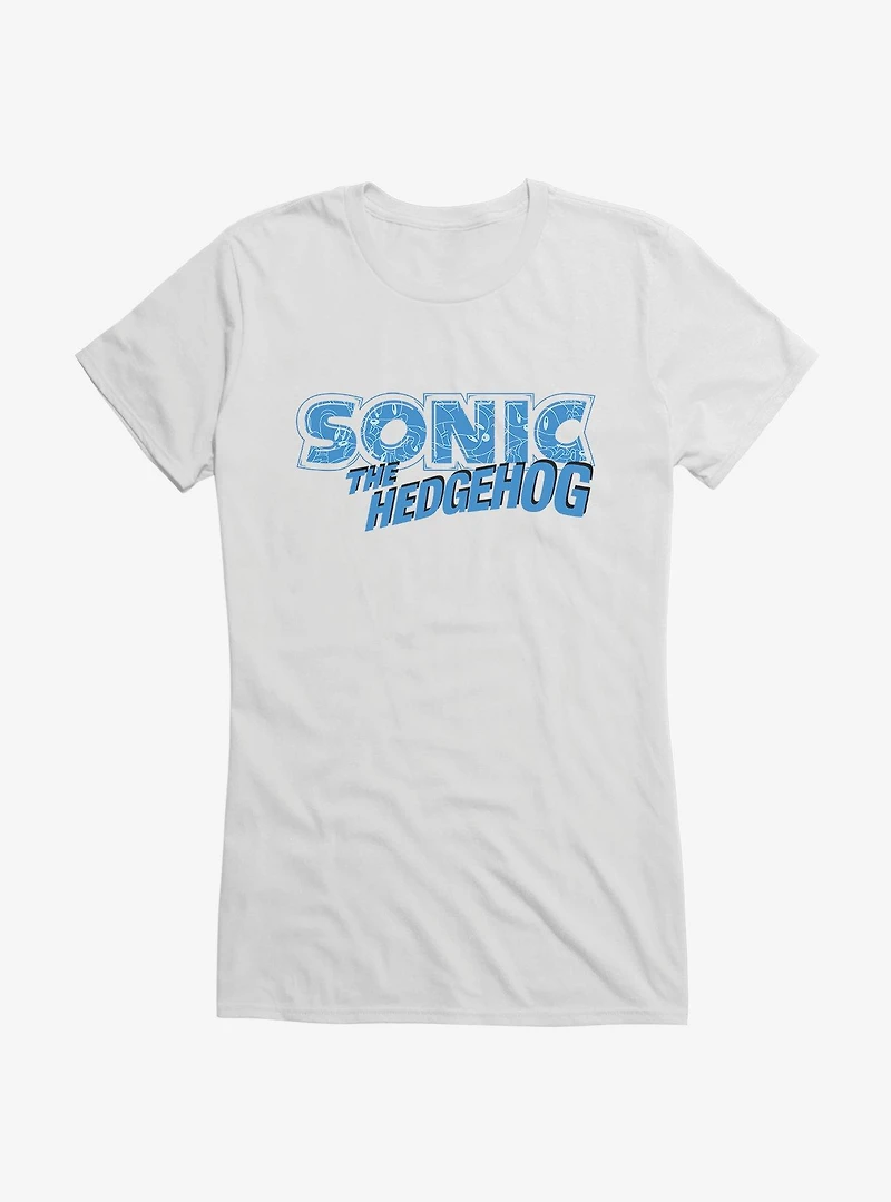 Sonic The Hedgehog Classic Title Girls T-Shirt