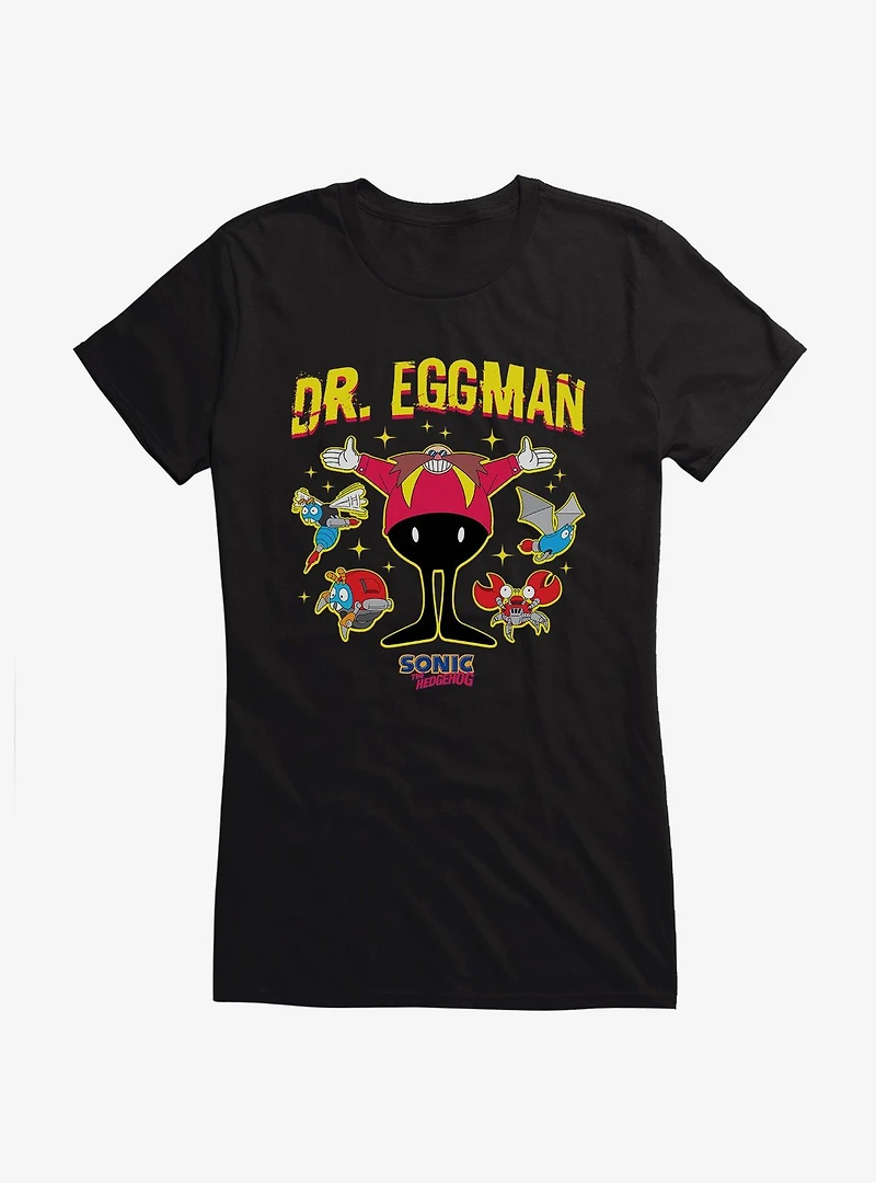 Sonic The Hedgehog Dr. Eggman Villain Girls T-Shirt