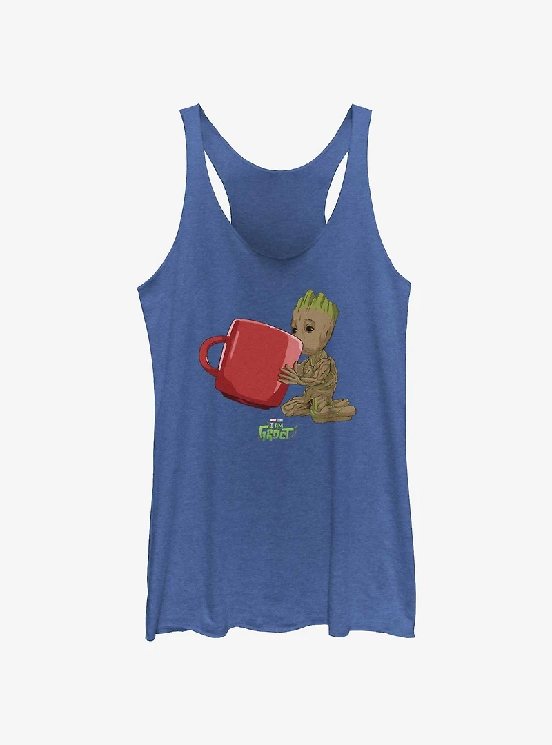 Marvel I Am Groot Drinking Womens Tank Top