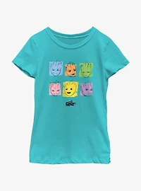 Marvel I Am Groot Expressions Youth Girls T-Shirt
