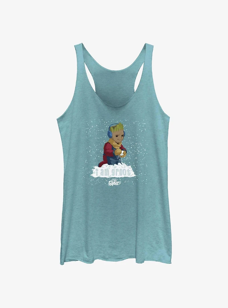 Marvel I Am Groot Snowball Womens Tank Top