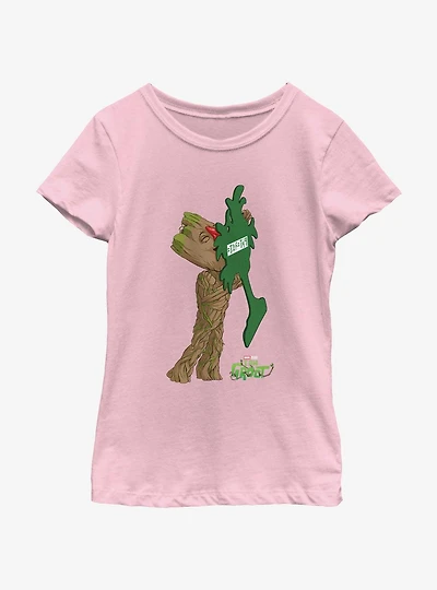 Marvel I Am Groot Pine Tree Car Freshener Youth Girls T-Shirt