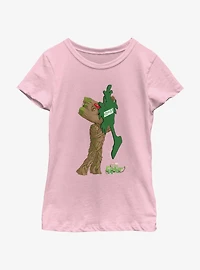 Marvel I Am Groot Pine Tree Car Freshener Youth Girls T-Shirt