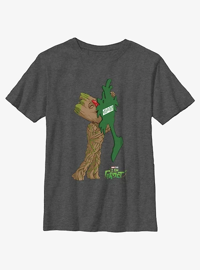 Marvel I Am Groot Pine Tree Car Freshener Youth T-Shirt