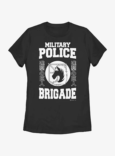 Attack on Titan Police Regiment Badge Womens T-Shirt