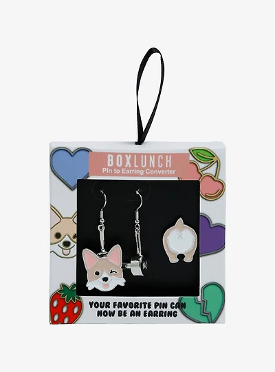 Pin to Earring Converter & Corgi Pin Set - BoxLunch Exclusive