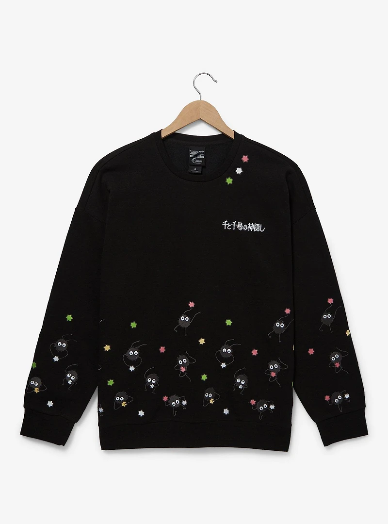 Studio Ghibli Spirited Away Soot Sprites Embroidered Crewneck - BoxLunch Exclusive