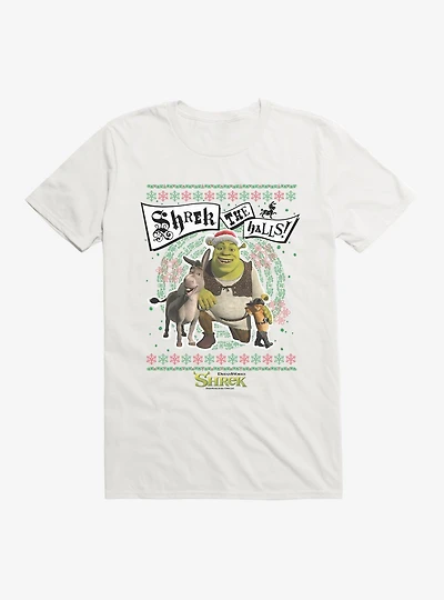 Shrek The Halls! Group Ugly Christmas Sweater T-Shirt