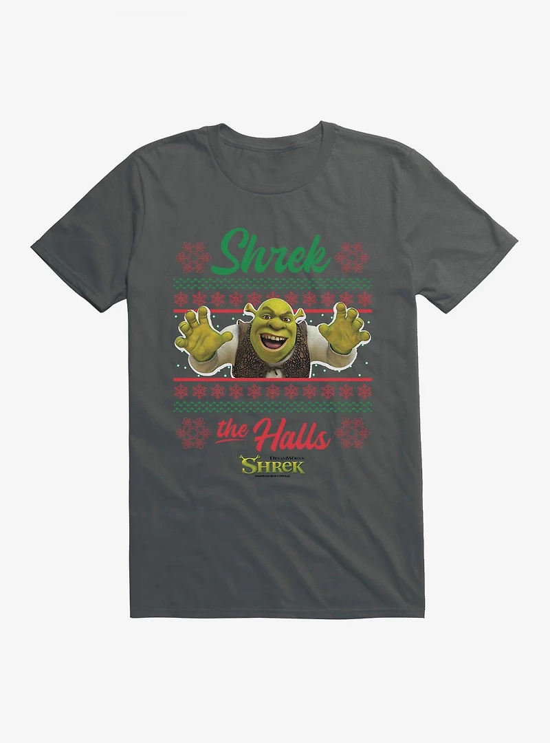 Shrek Shrek The Halls Ugly Christmas Sweater T-Shirt