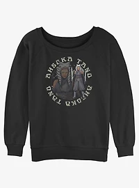 Star Wars Ahsoka Tano Badge Womens Slouchy Sweatshirt