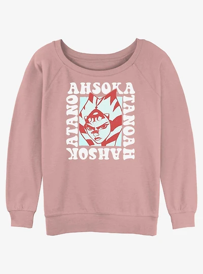 Star Wars Ahsoka Groovy Jedi Womens Slouchy Sweatshirt