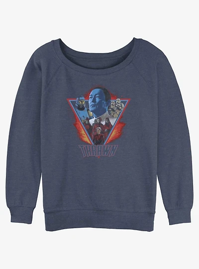 Star Wars Ahsoka Grand Admiral Thrawn Girls Slouchy Sweatshirt