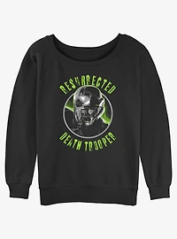 Star Wars Ahsoka Resurrected Death Trooper Womens Slouchy Sweatshirt
