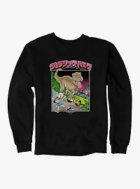 Jurassic Park T-Rex Attack Anime Sweatshirt