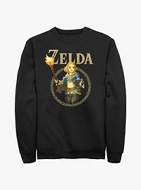the Legend of Zelda: Tears Kingdom Zelda Badge Sweatshirt