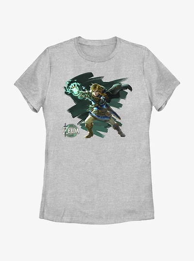 the Legend of Zelda: Tears Kingdom Painterly Link Womens T-Shirt